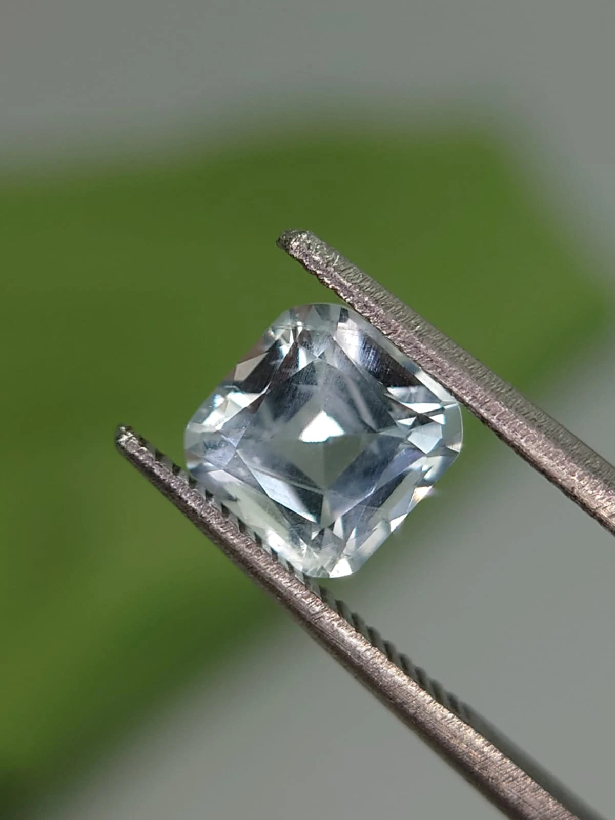 1.2ct Asscher Faceted Natural Aquamarine from Nigeria — view 2